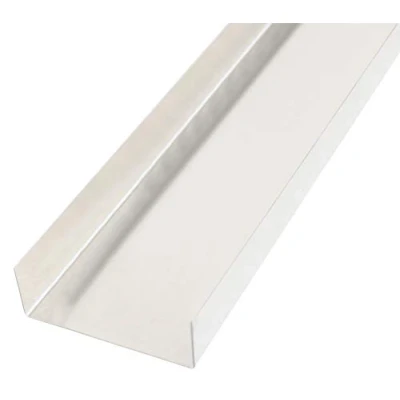 Afbeelding van Alberts 462970 Gladde plaat gefacetteerd, U vorm aluminium, naturel 1000 x 20 58 mm