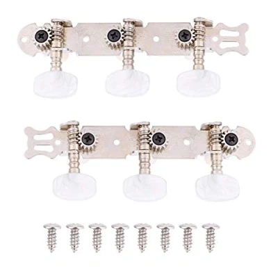 Afbeelding van Guitar Machine Heads, Classical Tuning Peg Tuner Silver
