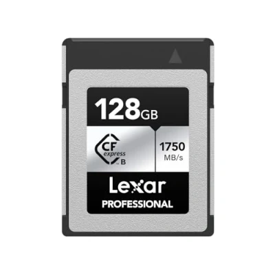 Afbeelding van Lexar Professional SILVER serie 128GB CFexpress Type B kaart, CFe kaart tot 1750 MB/s lezen, CF Adopt PCIe Gen3x2, Geheugenkaart Compatibel met DSLR en XQD camera (LCXEXSL128G RNENG)