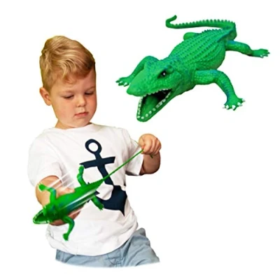 Afbeelding van Rep Pals Krokodil, rekbaar speelgoed van Deluxebase. Super rekbare dierenreplica&#039;s die echt aanvoelen, geweldig voor kinderen