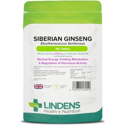 Afbeelding van Siberische Ginseng 1000 mg (100 tabletten)