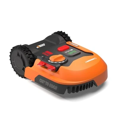 Afbeelding van WORX Landroid WR169E Robotmaaier met begrenzingskabel voor tuinen tot 300 m², AIA navigatie, app bediening, wifi, bluetooth, cut to Edge, 16 cm maaibreedte, 30 60 mm maaihoogte