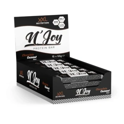 Afbeelding van XXL Nutrition N&#039;Joy Protein Bar 15 Pack Eiwitrepen &amp; snacks, Proteïne repen Smeuïge Eiwit Reep én Hoog in Chocolade Kokosnoot