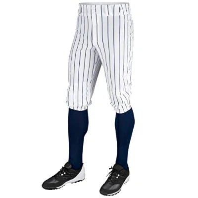 Afbeelding van Champro Klassieke honkbalonderbroek met drievoudige kroon en krijtstrepen voor heren, kroon, krijtstreep, polyester