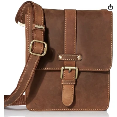 Afbeelding van Visconti Cross Body Bag Oil Tan leder Geolied leer kwaliteit