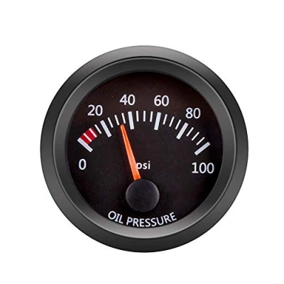 Afbeelding van ETOPARS 2&quot; inch 52mm Oliedrukmeter Auto Motor Wijzer Indicator Rood Licht PSI Olie Drukmeter Elektrische Oliepersmeter Gauge Rook Tint Len Universeel
