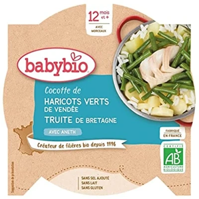 Afbeelding van Babybio Mon Petit Plat Forel Groenten, 0.23kg, 2 Stuk, Units