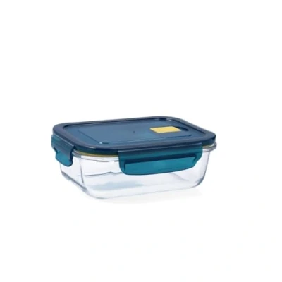Afbeelding van Quid Astral Rechthoekige container, luchtdicht, glas, 18 x 13 6 cm, 64 ml, blauw