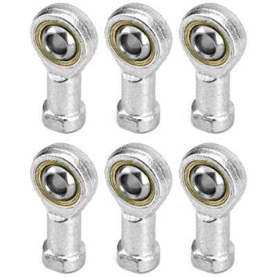 Afbeelding van QWORK® 6 st 8mm Rod End Ends, M8 x 1.25 Ends Metrische Vrouwelijke Rechtse Draad Zelfsmerende voor Sferische Slider