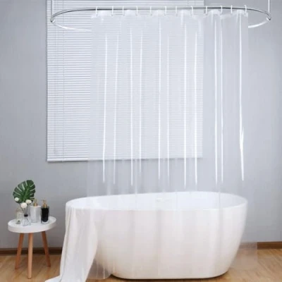 Afbeelding van Loti Living Douchegordijn Anti Schimmel Transparant Inclusief ringen Waterdicht PEVA 180x200 cm