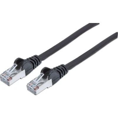 Afbeelding van Intellinet 736022 RJ45 Netwerkkabel, patchkabel CAT 6 S/FTP 30.00 m Zwart Vergulde steekcontacten 1 stuk(s)