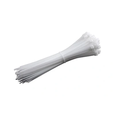 Afbeelding van Meister Kabelbinders Praktische set 100 stuks wit 200 x 4,8 mm stevig nylon vormvast duurzaam en robuust/kabelbinderset voor bundelgoed/kabelverbinders / 7452560