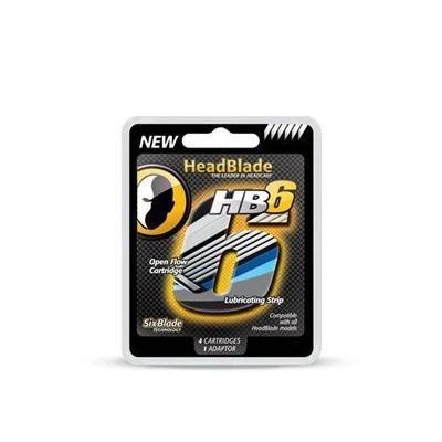 Afbeelding van HeadBlade Scheermesjes &quot;Power Pack HB6&quot; 4 kopen 1 gratis