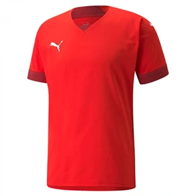 Afbeelding van Puma Teamfinal Fussball Voetbalshirt, Heren, Maat: Small, red/rio red