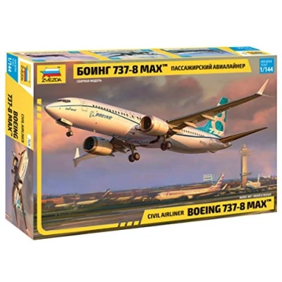 Afbeelding van Zvezda Boeing 737 Max 8 (Zve7026) modelbouwsets, hobbybouwspeelgoed voor kinderen, modelverf en accessoires