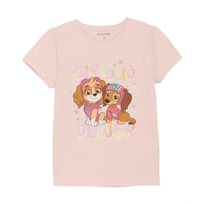 Afbeelding van Minymo SS Tshirt print voor kinderen, Maat: 110, Pink dogwood