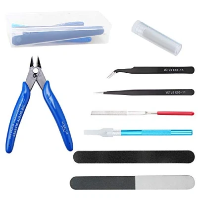 Afbeelding van WiMas 9 STKS Universele Gundam Model Gereedschap Kit, Hobby Building Craft Set met Een Plastic Doos voor Basic Repareren en Bevestigen