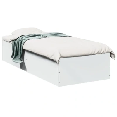 Afbeelding van Bedframe Led Massief Hout Wit 140X190 cm 75 x 190 /