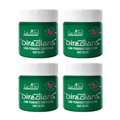Afbeelding van La Riche Directions Semipermanente haarverf, 100 ml, blik van 4 stuks, Apple Green