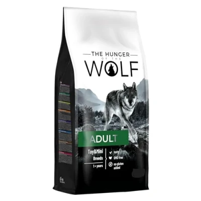 Afbeelding van the Hunger of Wolf Hondenvoer voor volwassen honden van kleine en mini rassen (Yorkshire, Shih Tzu, Chihuahua), fijn bereid droog voer met kip lam, rijk aan vitamine C 3 kg
