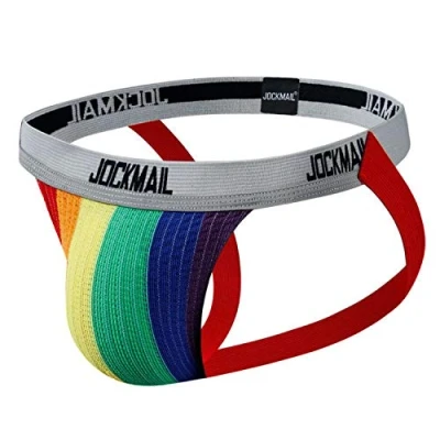 Afbeelding van JOCKMAIL Mannen Jock Strap Atletische Supporter Mode Comfortabele Sport Jockstrap Ondergoed Slips, Clorful1, M