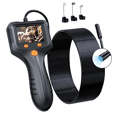 Afbeelding van Daxiongmao Borescope, endoscoopcamera met licht, IP67 waterdichte endoscoop, 1080 HD inspectiecamera, borescope camera slangencamera 50FT semi stijf koord, gadgets voor mannen (2,4