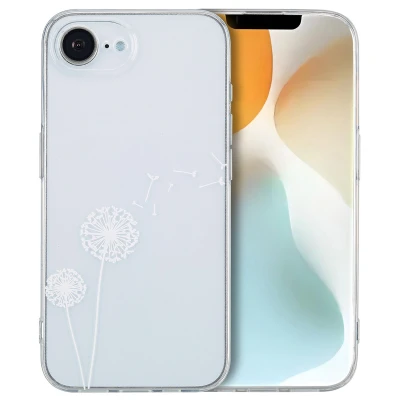 Afbeelding van iPhone SE 4 Hoesje Siliconen en TPU (zacht) imoshion Softcase/Backcover Dandelion Telefoonhoesje