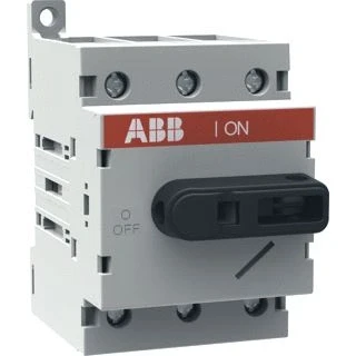 Afbeelding van Abb modulaire lastschakelaar 3 polig 80a bodem din rail montage voor 45mm opening hangslotver 1sca022530r5770