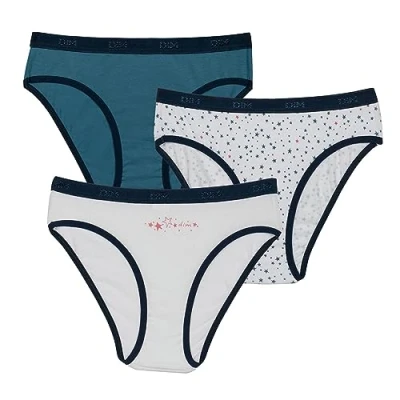 Afbeelding van Dim Slip Les Pochets zacht katoen comfort meisje x3, Meerkleurig, 14 Jaar