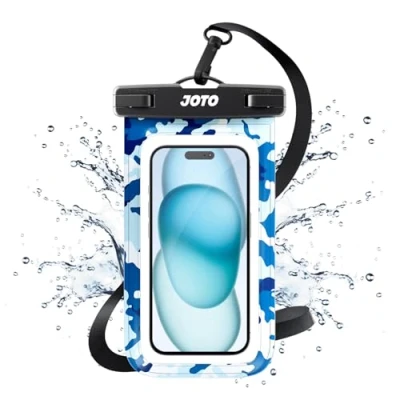 Afbeelding van JOTO Waterdichte beschermhoes voor iPhone 15/14/13/12/11 Mini Plus Pro Max XS XR X SE, Samsung A14, A23, A33, Xiaomi Redmi Note 11S/10S/10 Pro, IPX8 gecertificeerd, waterdicht, telefoon tot 7 inch