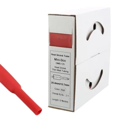 Afbeelding van Offgridtec 5 m krimpkous 25,4 mm &gt; 12,7 rood dispenser box werkplaats auto