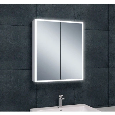 Afbeelding van Wiesbaden Quatro spiegelkast met LED, dimbaar 60 x 70 13 cm