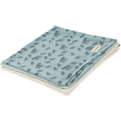 Afbeelding van Tetra doeken 3 pack mix 55x55cm Enchanting Elephant