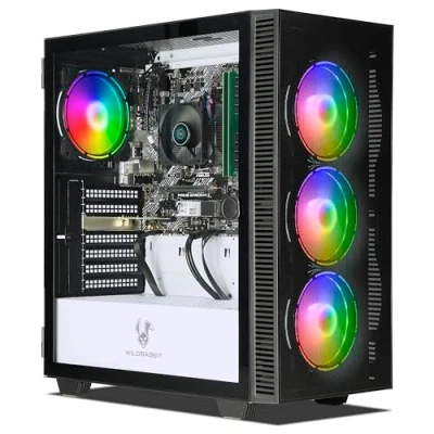 Afbeelding van Ankermann Business Work V2 PC AMD Ryzen 5 5600G Vega7 Graphics 32GB RAM 1TB M.2 SSD WILDRABBIT AERO Case Windows 11 450W WiFi/W LAN LibreOffice