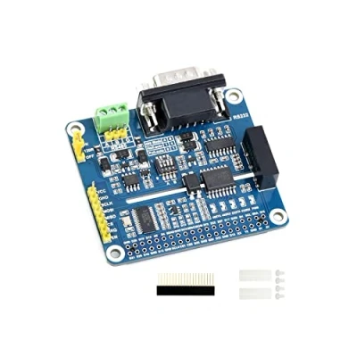 Afbeelding van RS485 RS232 HAT voor Raspberry Pi Geïsoleerde Uitbreidingskaart Adopteer SC16IS752+SP3485, SP3232 Schema, Converteert SPI naar RS485, RS232, Communicatiesnelheid tot 921600bps