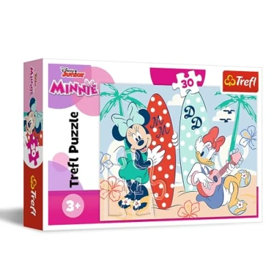 Afbeelding van Trefl Disney Minnie, Kleurrijke Minnie puzzel met 30 stukjes de helden uit cartoon, Creatieve ontspanning, Plezier voor kinderen vanaf 3 jaar