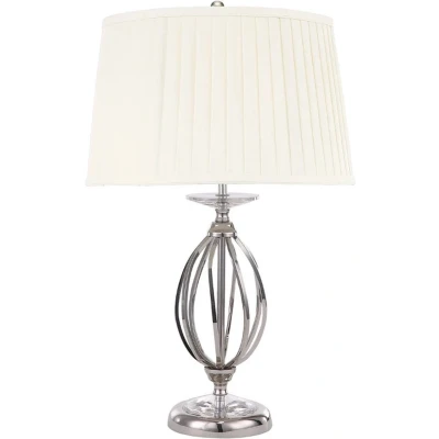Afbeelding van Landelijke Tafellamp Steady Lighting Metaal Landelijk E27 L: 36cm Voor Binnen Woonkamer Eetkamer Zilver