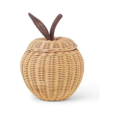 Afbeelding van Ferm LIVING Apple opbergmand 20 cm Bruin
