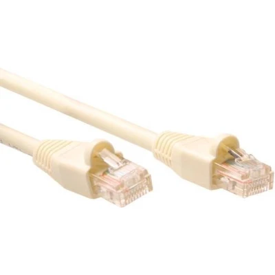 Afbeelding van ACT Ivoor 15 meter U/UTP CAT5E patchkabel snagless met RJ45 connectoren