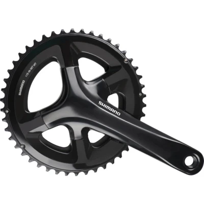 Afbeelding van Shimano Crankstel 2 x 11 speed Road FC RS510 175/50 34T met holle as zwart