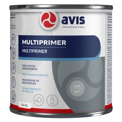 Afbeelding van Avis Multiprimer Grijs 0,25 liter Grondverf &amp; Primer