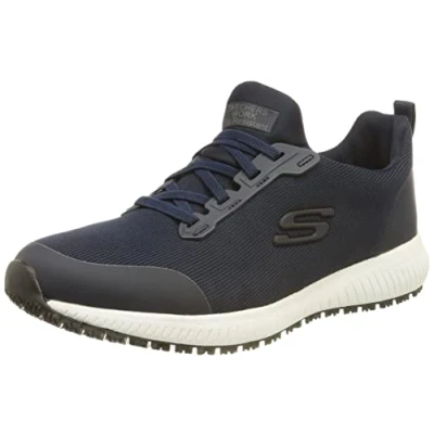 Afbeelding van Skechers Squad Sr Sneaker voor dames, Marineblauw plat gebreid, 39.5 EU