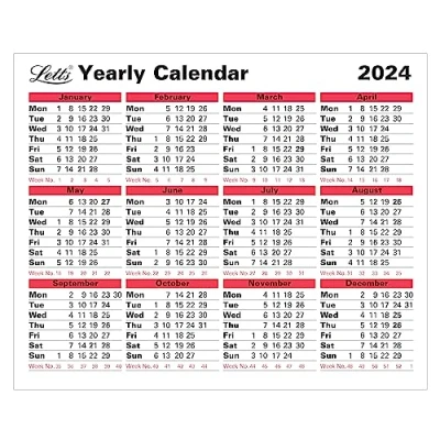 Afbeelding van Letts Jaarlijkse Kalender 2024