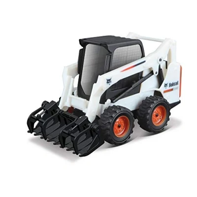 Afbeelding van Bburago B18 31802 10CM Bobcat S590 Skid Steer Loader W/Grappel, Verschillende ontwerpen en kleuren