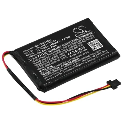 Afbeelding van TECHTEK batterijen compatibel met [TomTom] 4FA50, Go 510, 520, 520 WIFI, VIA 62 vervangt AHA11110004, til AT6, P5, P6
