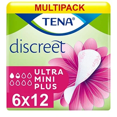 Afbeelding van Multipack 6X TENA Discreet Ultra Mini Plus (140ml) 24 Pack Incontinentiebescherming