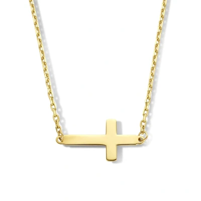 Afbeelding van goud (geelgoud) collier kruis 40 42 44 cm 4025923 horloge Goudkleur