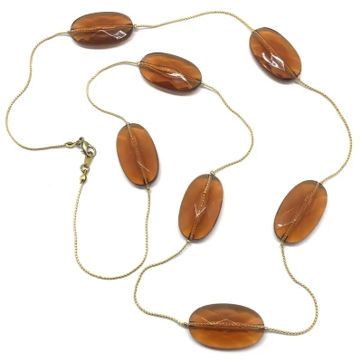 Afbeelding van Behave Layered ketting dames goud kleurig lange
