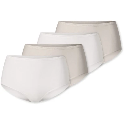 Afbeelding van Schiesser 4ER PACK Slip Offwhite grau, Dames, Maat: 36, grau