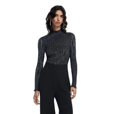 Afbeelding van Desigual Hybrid Combined Jumpsuit, Dames, Maat: Medium, Black